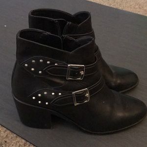Zara 2 1/2 inch Black Booties Size EU 41/ US 10